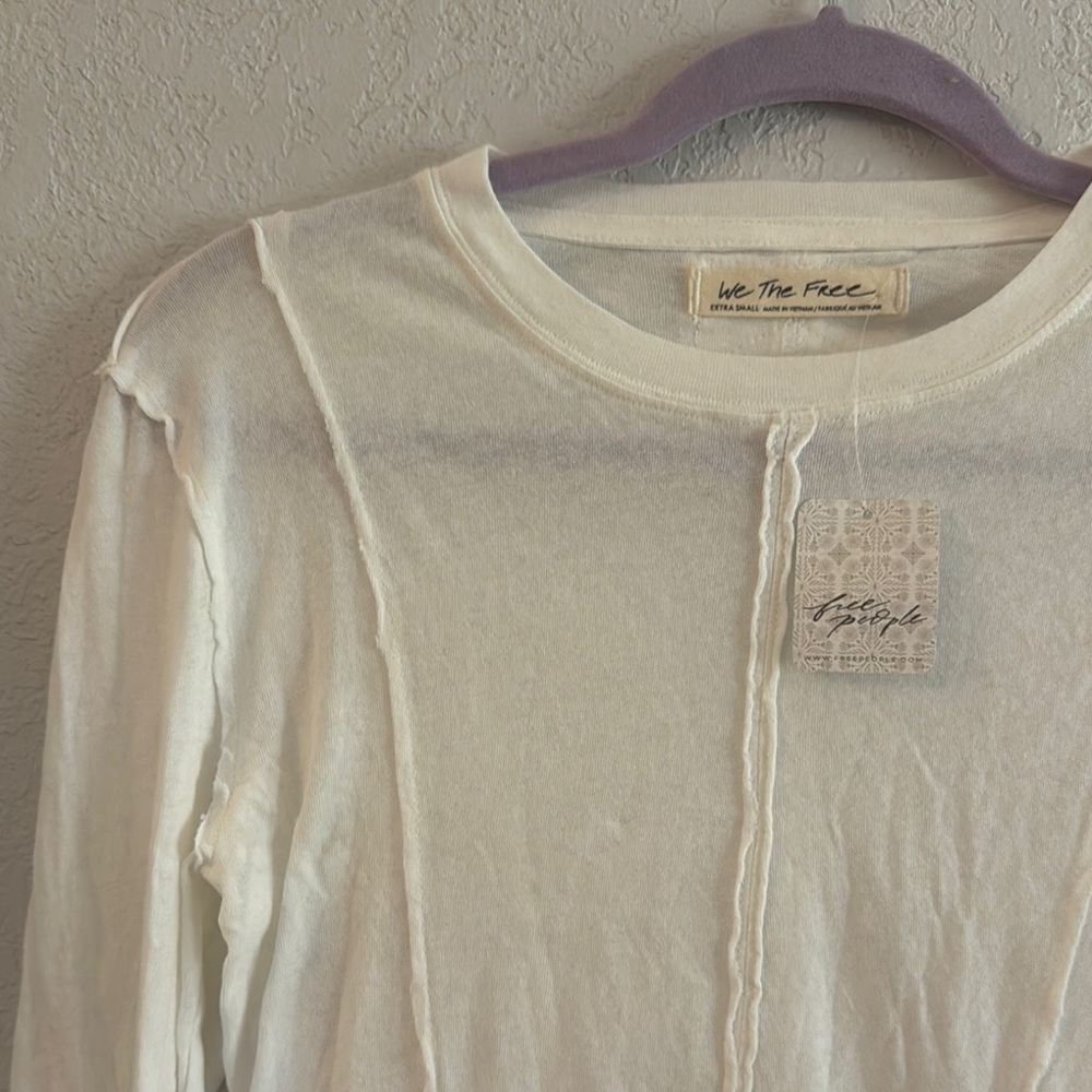 We The Free White Long Sleeve Top